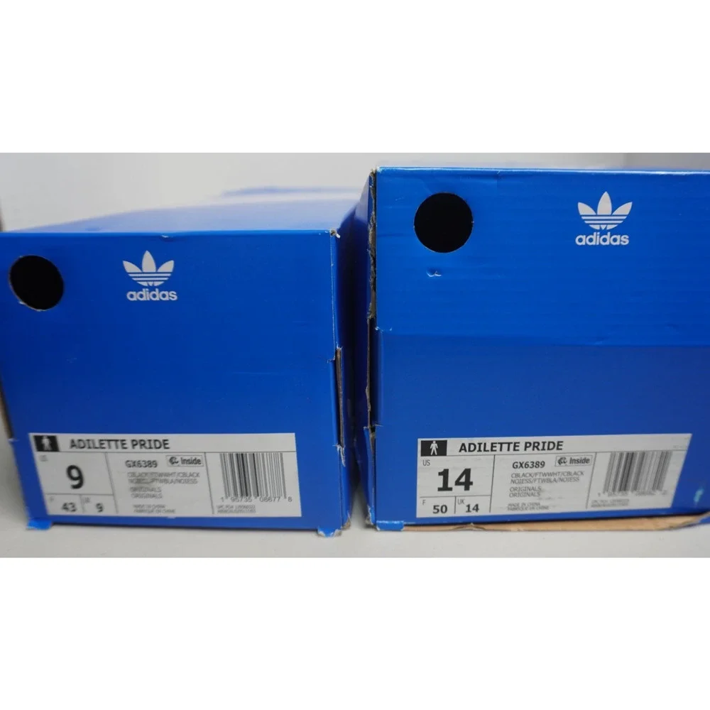 Adidas Originals Adilette Pride Mens Slides Slip Ons Love Unites NWT